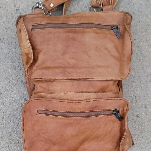 Vtg Karla Bolsas Suede Duffle Crossbody Bag Combo - Picture 11 of 12